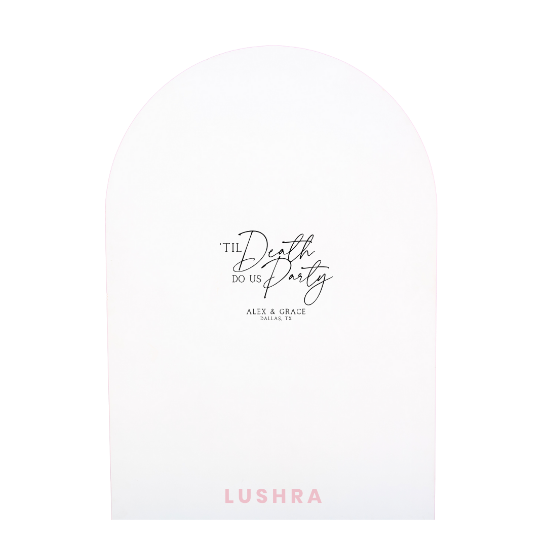 'Til Death Engagement Backdrop Decal