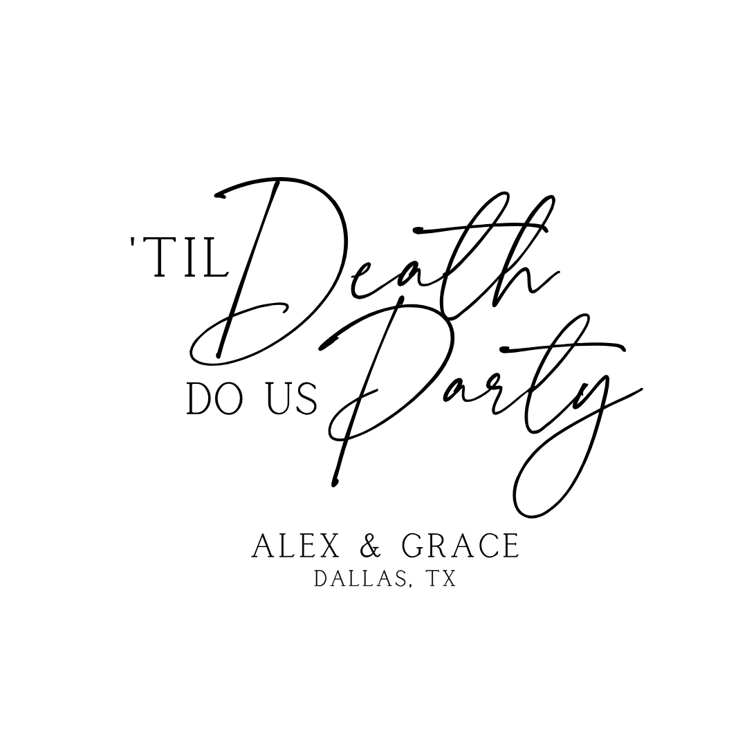 'Til Death Engagement Backdrop Decal