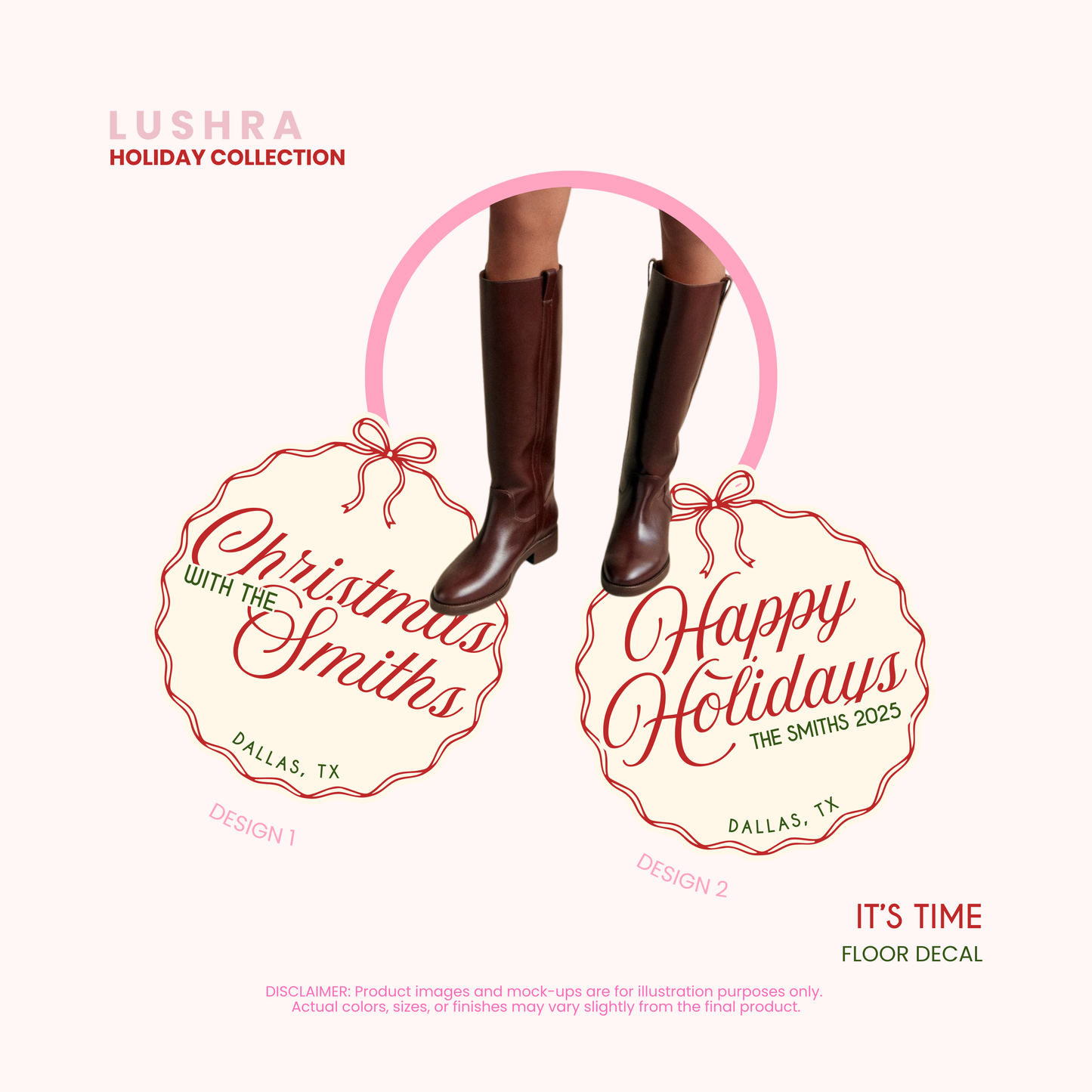 It's Time Floor Decal