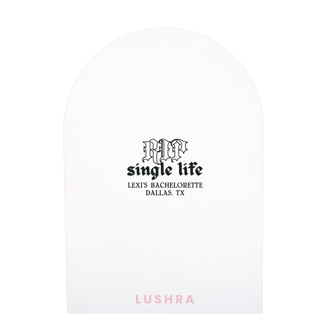 RIP Single Life Bachelorette Backdrop Decal