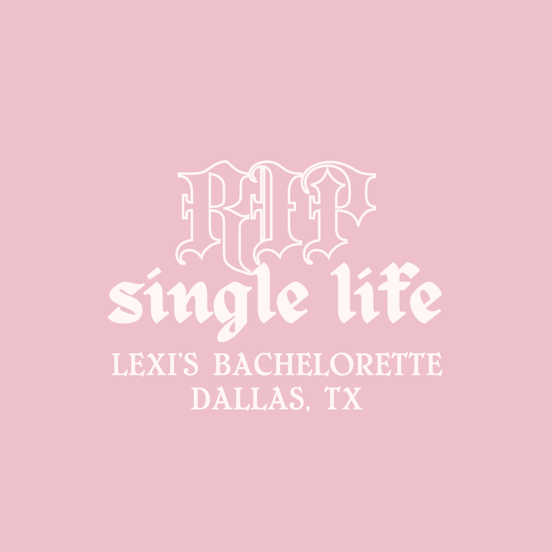 RIP Single Life Bachelorette Mirror Decal