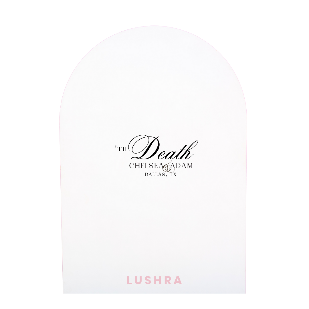 'Til Death Engagement Backdrop Decal