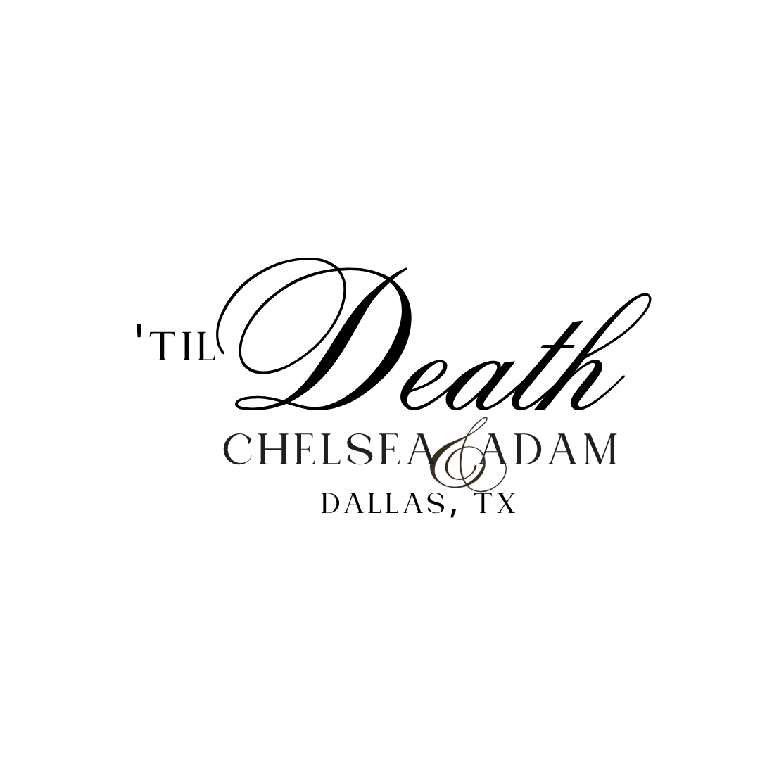'Til Death Engagement Backdrop Decal