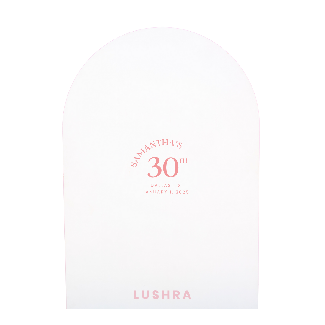 Rose All Day Birthday Backdrop Decal