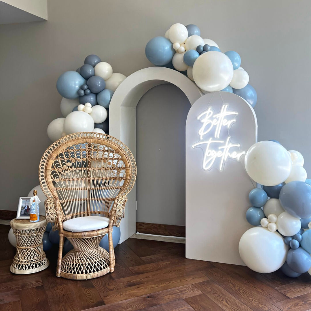 Wicker balloon online chair