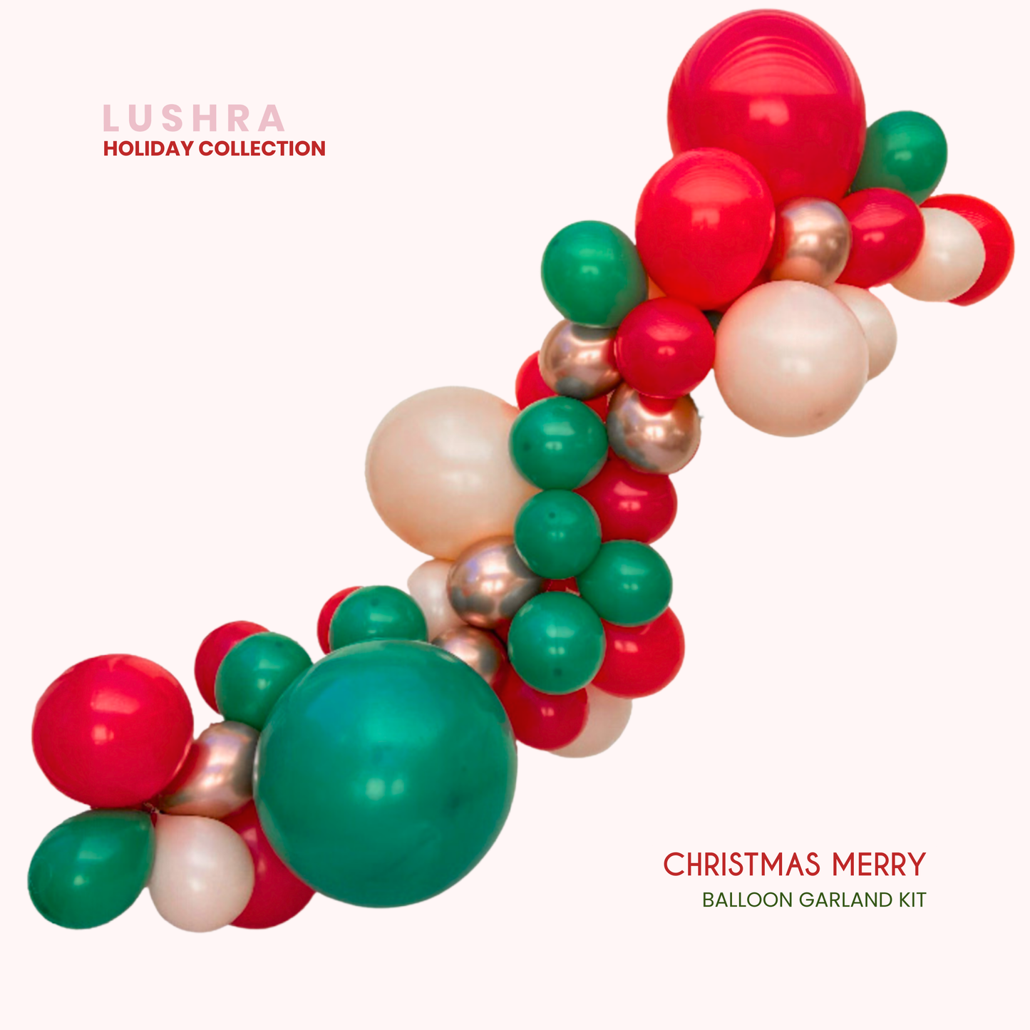 Christmas Merry Balloon Garland Kit