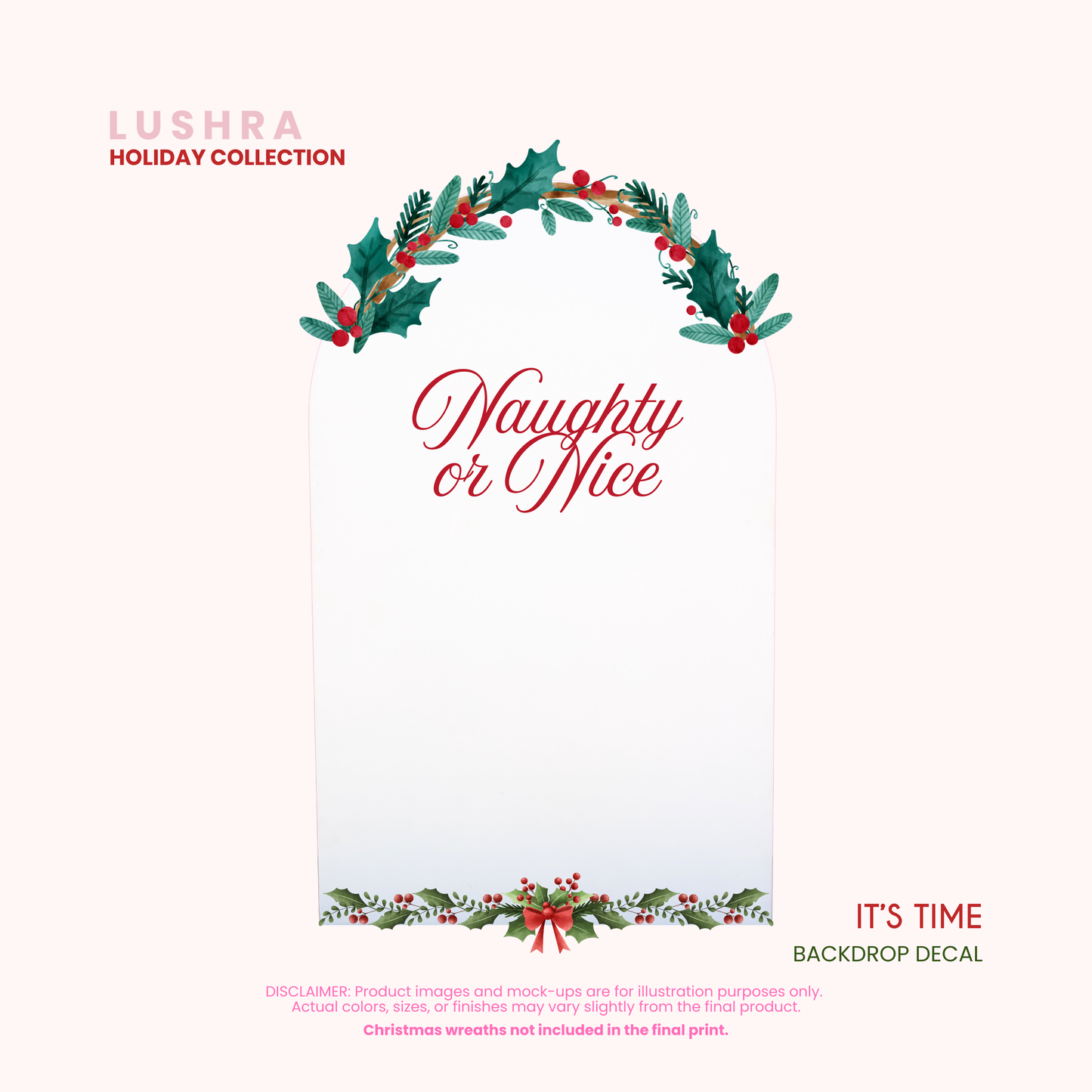 It's Time Backdrop Decal