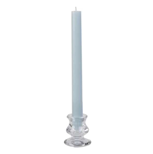 7/8" Diameter X 10" Tall Wedgewood Blue Taper - Case 12