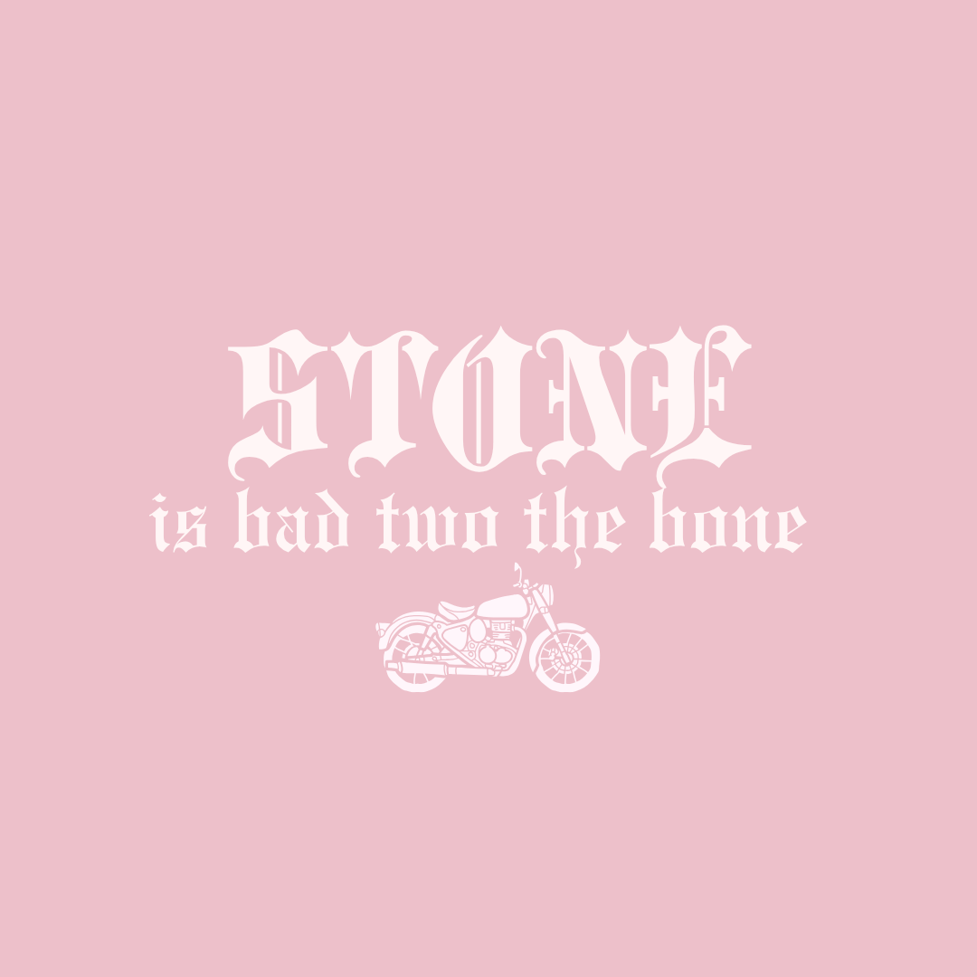 Bad Two The Bone Birthday Mirror Decal