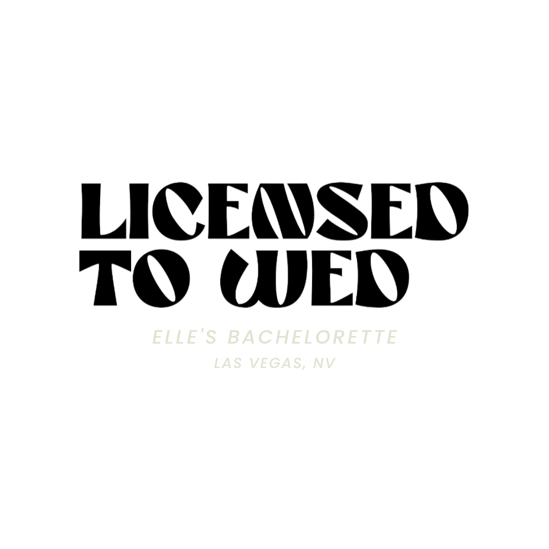 Bond Bride Bachelorette Backdrop Decal