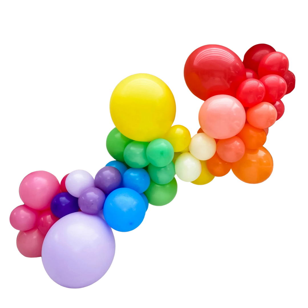 Rainbow Inflated Balloon Garland