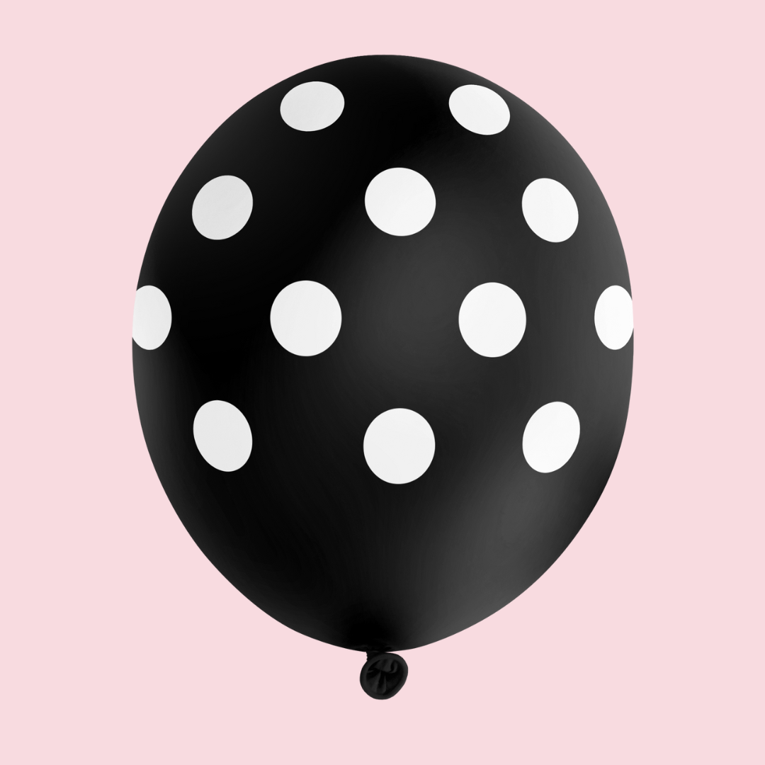 Black Polka Dot