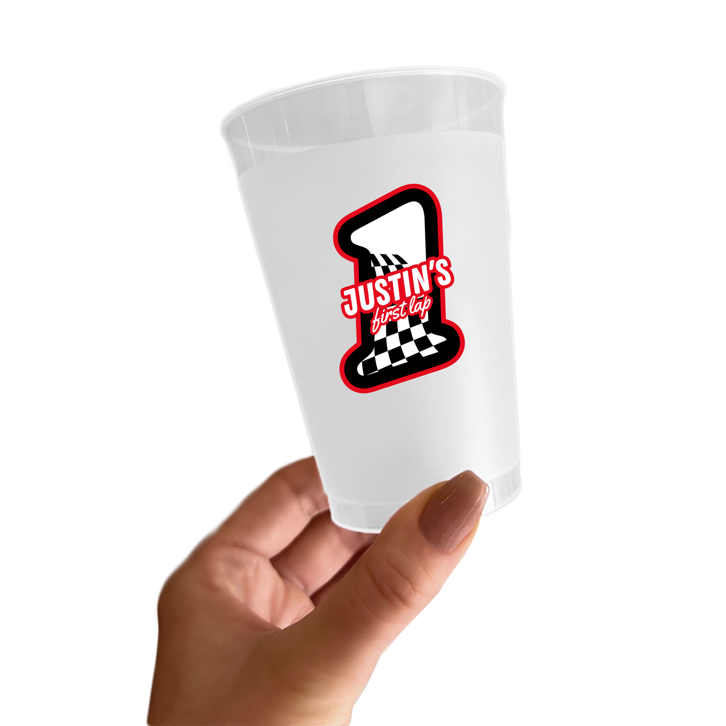 Full Throttle Birthday Sticker Cups