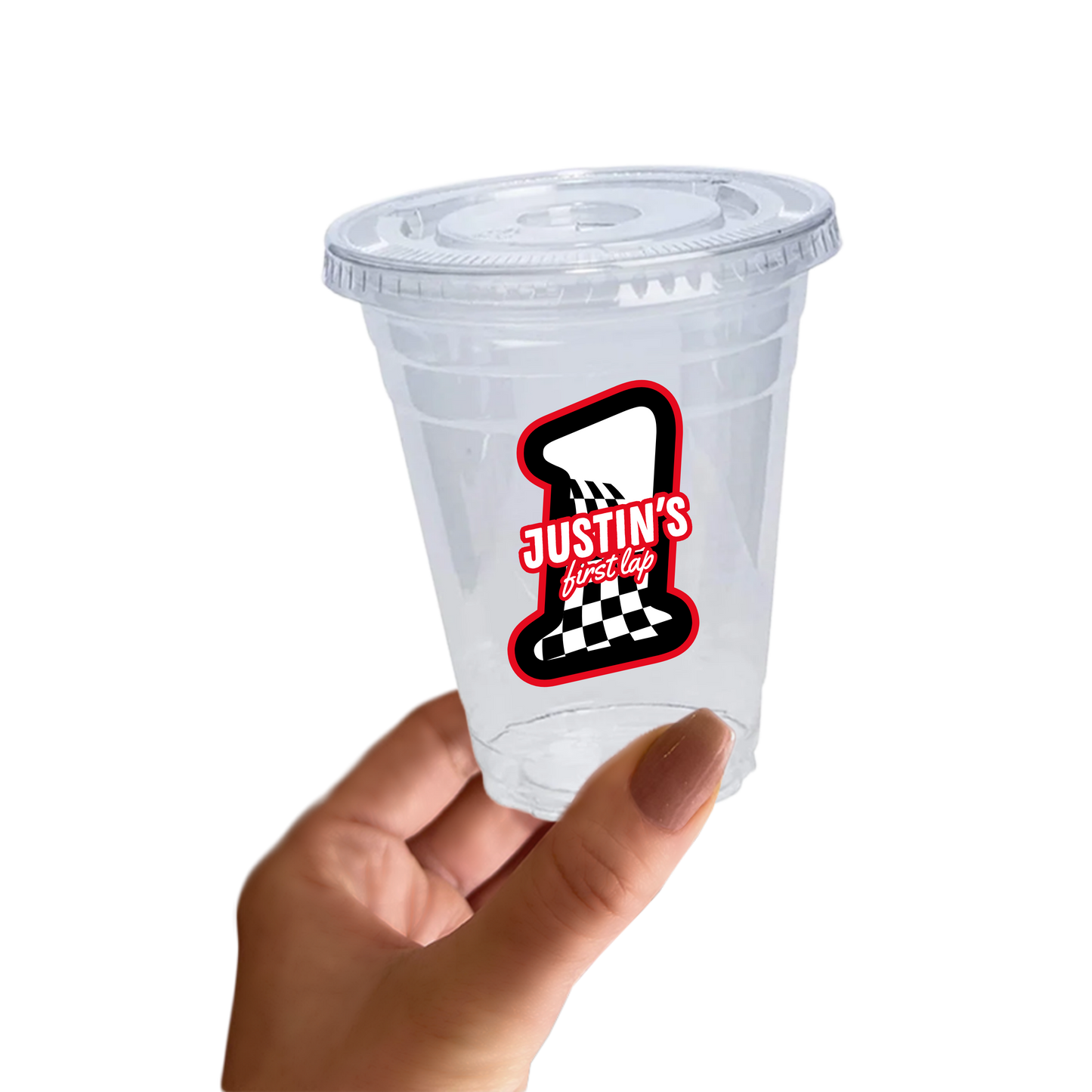 Full Throttle Birthday Sticker Cups