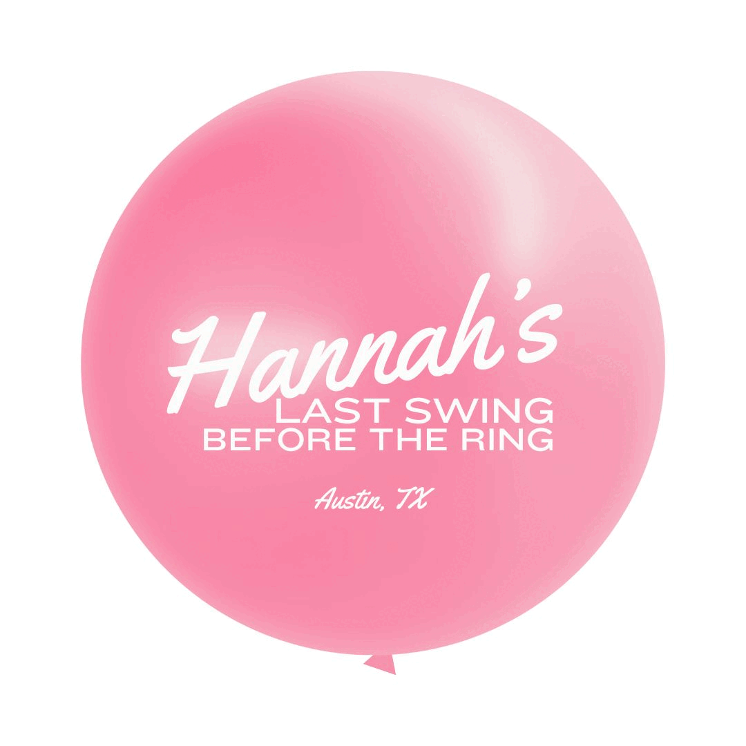 Bachelorette Jumbo Vinyl Balloon