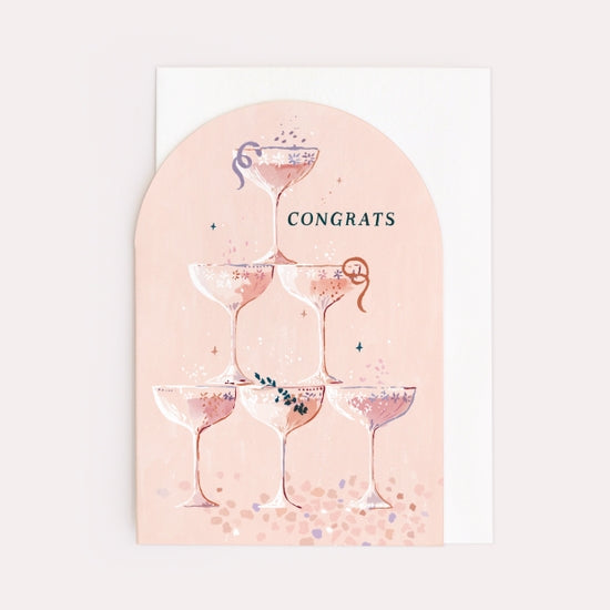 Champagne Congratulations Card