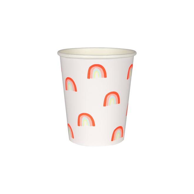 Neon Rainbow Party Cups