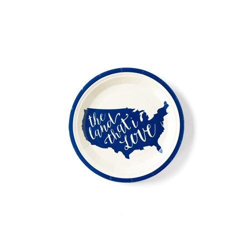 Land That I Love Small Paper Plates