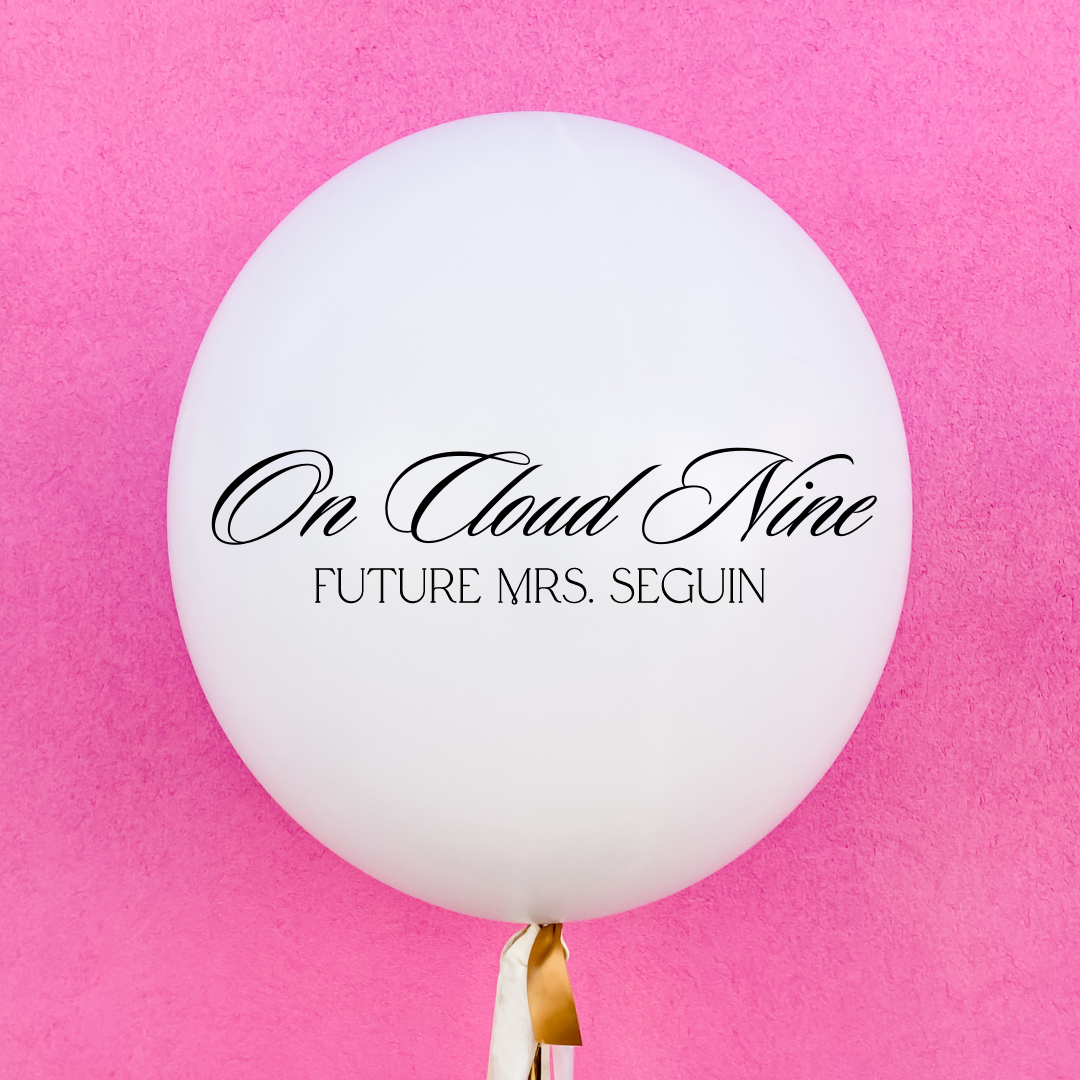 On Cloud 9 Jumbo Vinyl Balloon