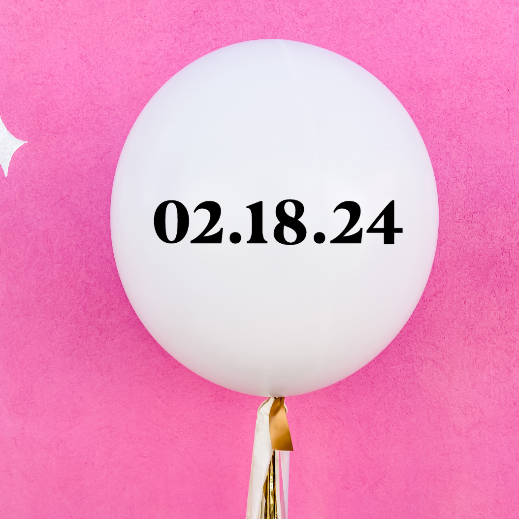 Custom Special Date Jumbo Balloon
