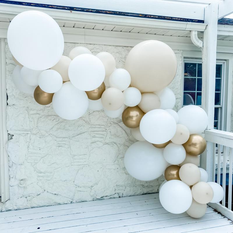 Champagne Showers Inflated Balloon Garland