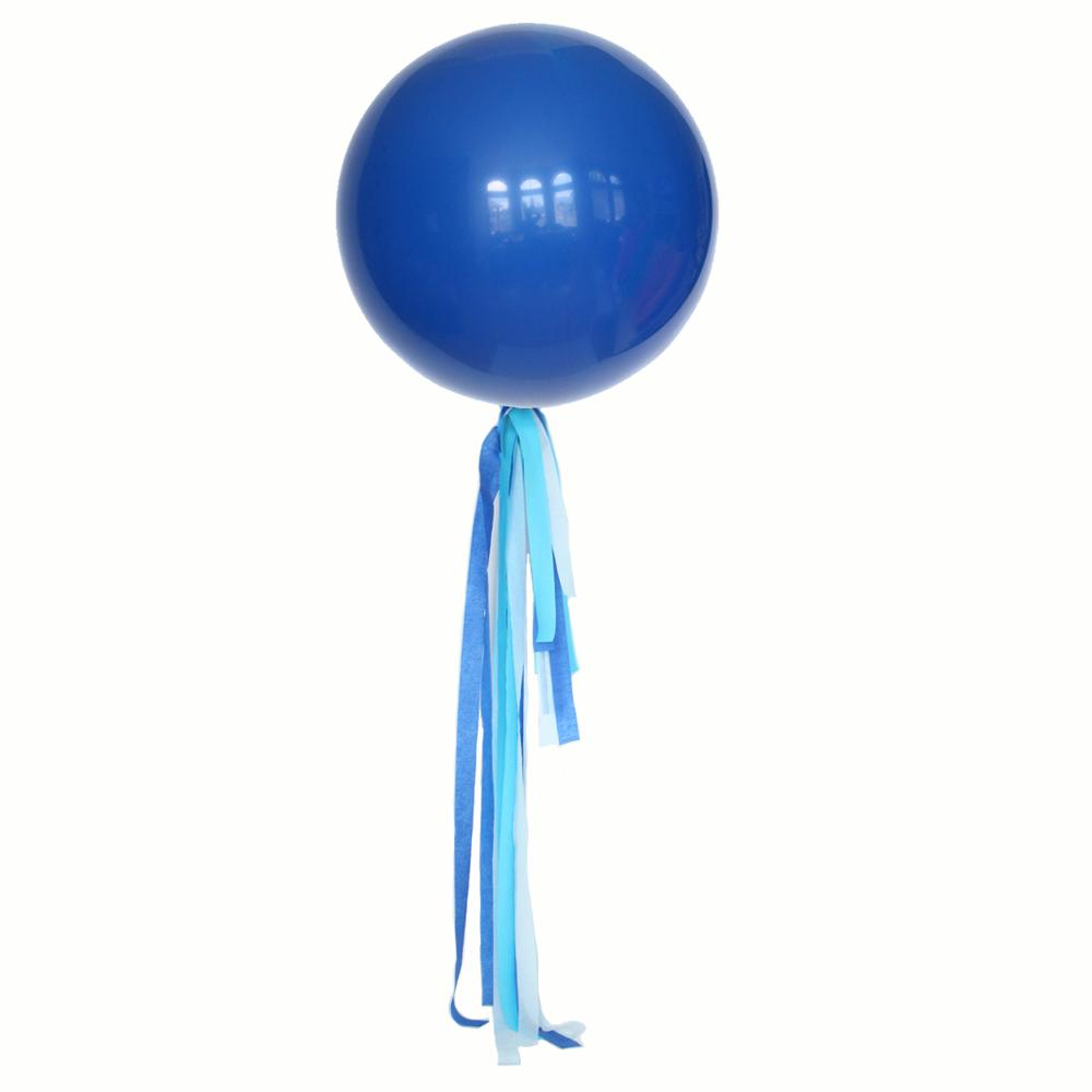 Ocean Blue Balloon Streamer Tail