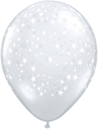Stars - Clear- Specialty Color - Quantity: 10 included in Balloon Garland Kit