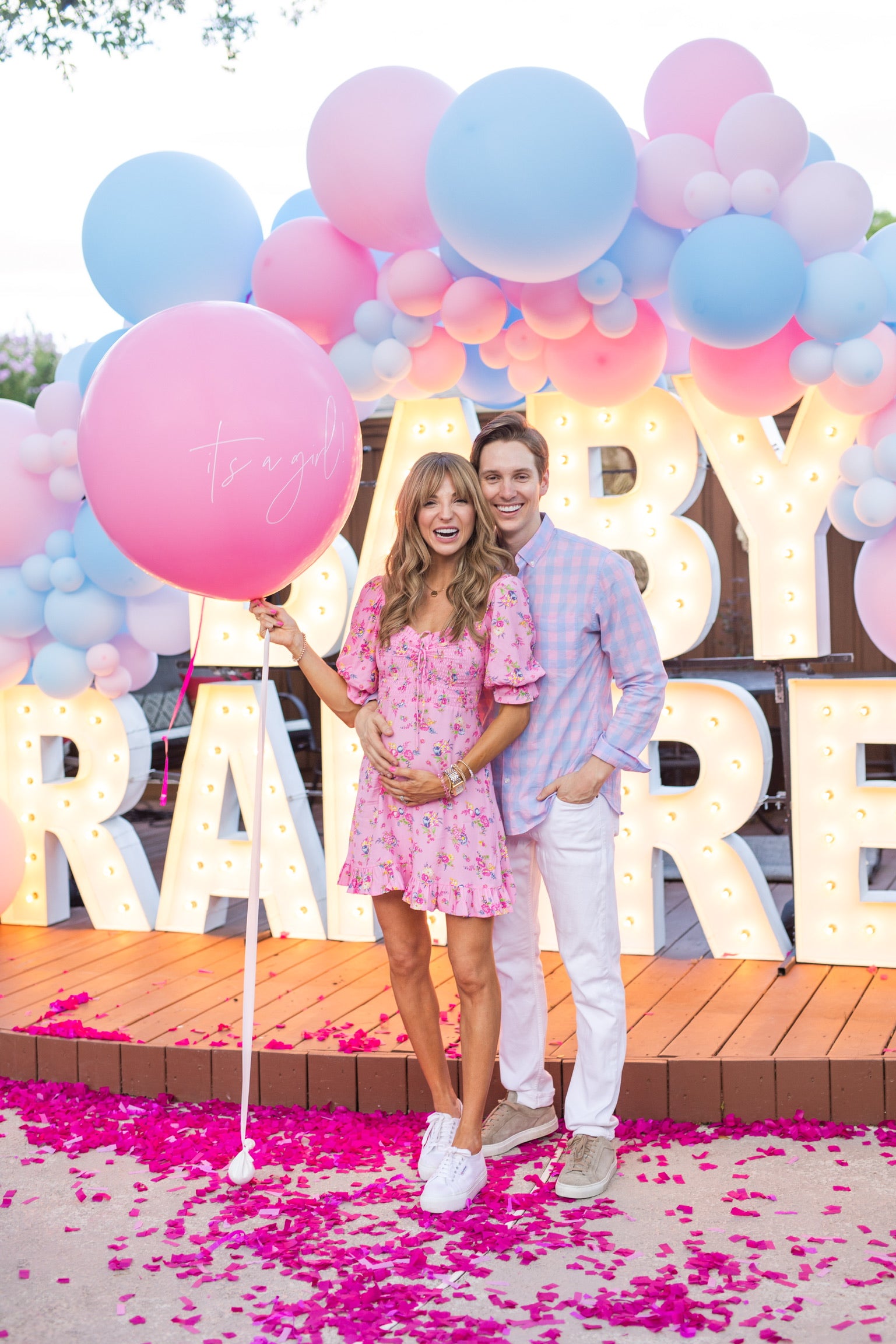Dani Austin Gender Reveal Lushra Balloons