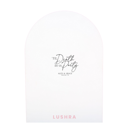 'Til Death Engagement Backdrop Decal