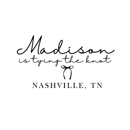 Tying The Knot Backdrop Decal