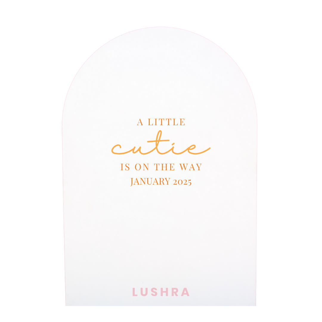 Hey Cutie Baby Shower Backdrop Decal