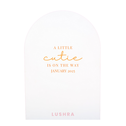Hey Cutie Baby Shower Backdrop Decal