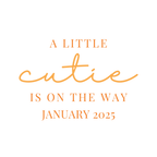 Hey Cutie Baby Shower Backdrop Decal