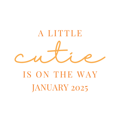 Hey Cutie Baby Shower Backdrop Decal