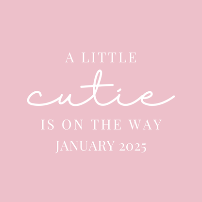Hey Cutie Baby Shower Mirror Decal