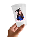 Graduation Face Sticker Cup