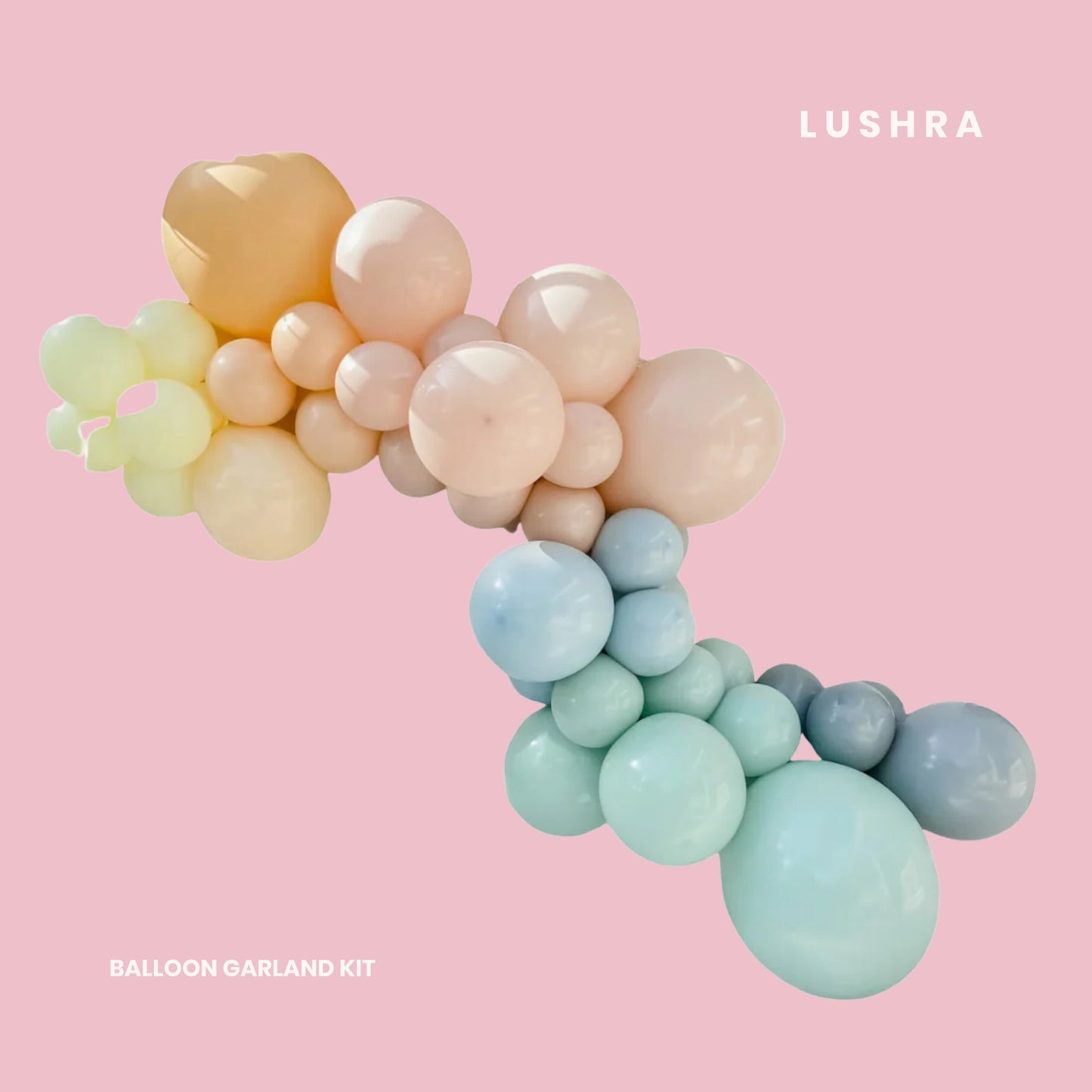 Pastel Rainbow Balloon Garland Kit