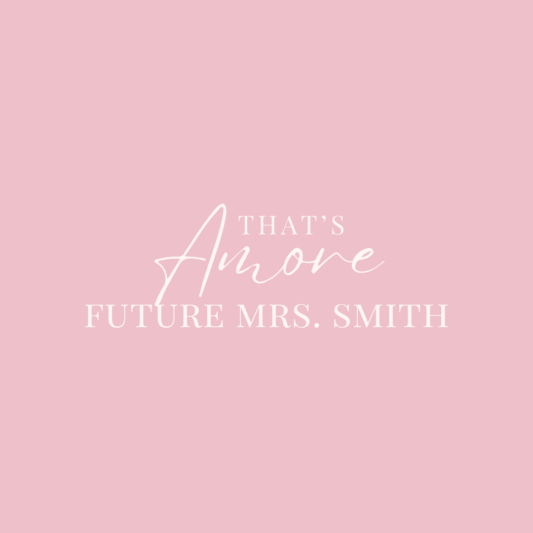 That's Amore Bridal Shower Mirror Decal