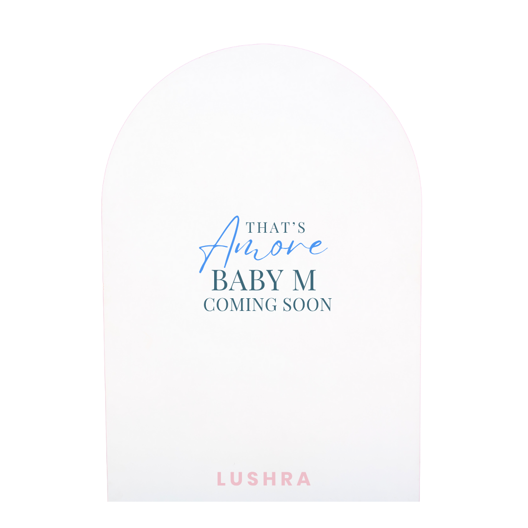 That's Amore Baby Shower Backdrop Decal