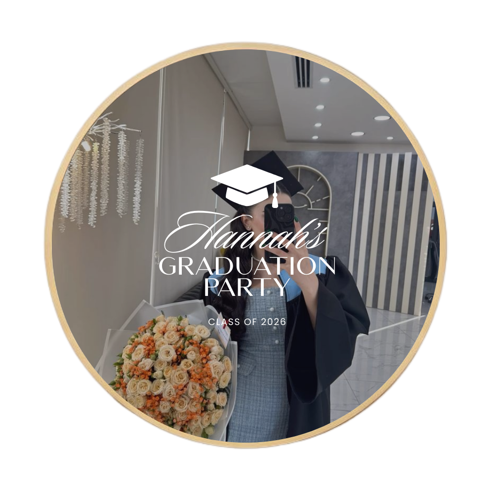 Graduation Cheers Mirror Decal