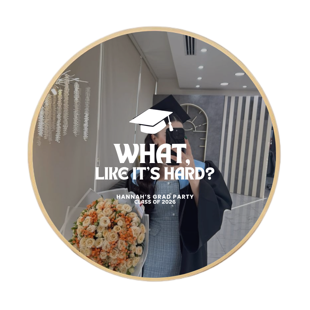 What, like it's hard? Graduation Mirror Decal