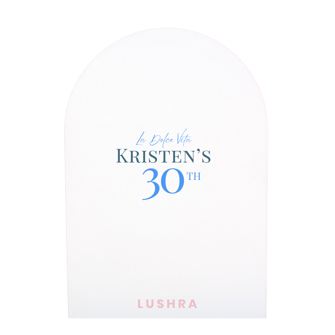 La Dolce Vita Birthday Backdrop Decal