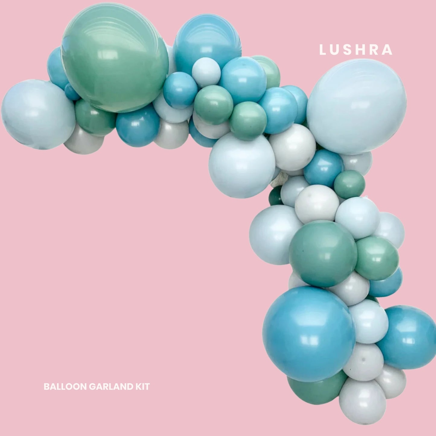 Muted Sea Balloon Garland Kit