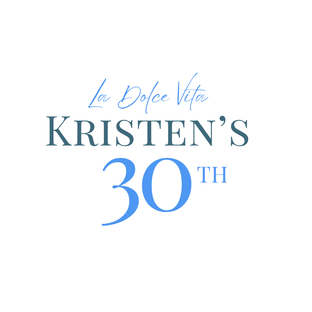 La Dolce Vita Birthday Backdrop Decal