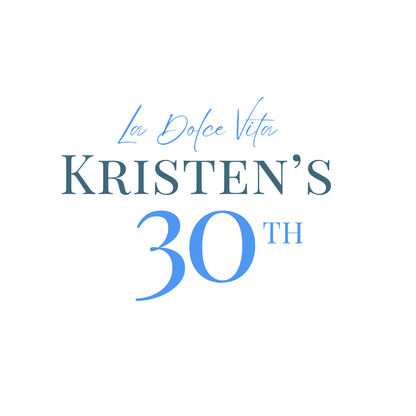 La Dolce Vita Birthday Backdrop Decal