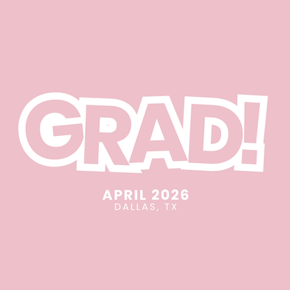 GRAD! Graduation Jumbo Vinyl Balloon