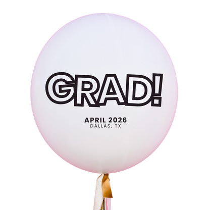 GRAD! Graduation Jumbo Vinyl Balloon