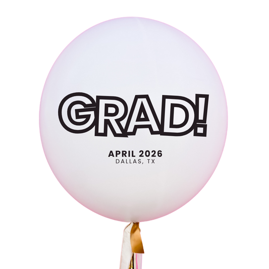GRAD! Graduation Jumbo Vinyl Balloon