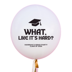 What, like it's hard Graduation Jumbo Vinyl Balloon