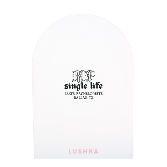 RIP Single Life Bachelorette Backdrop Decal